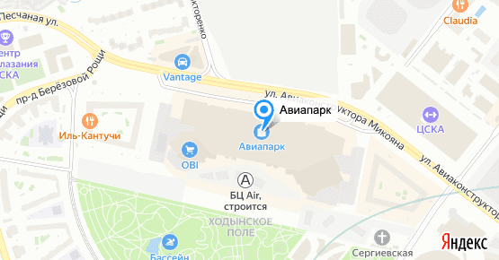 Каток АвиаПарк (м.ЦСКА)